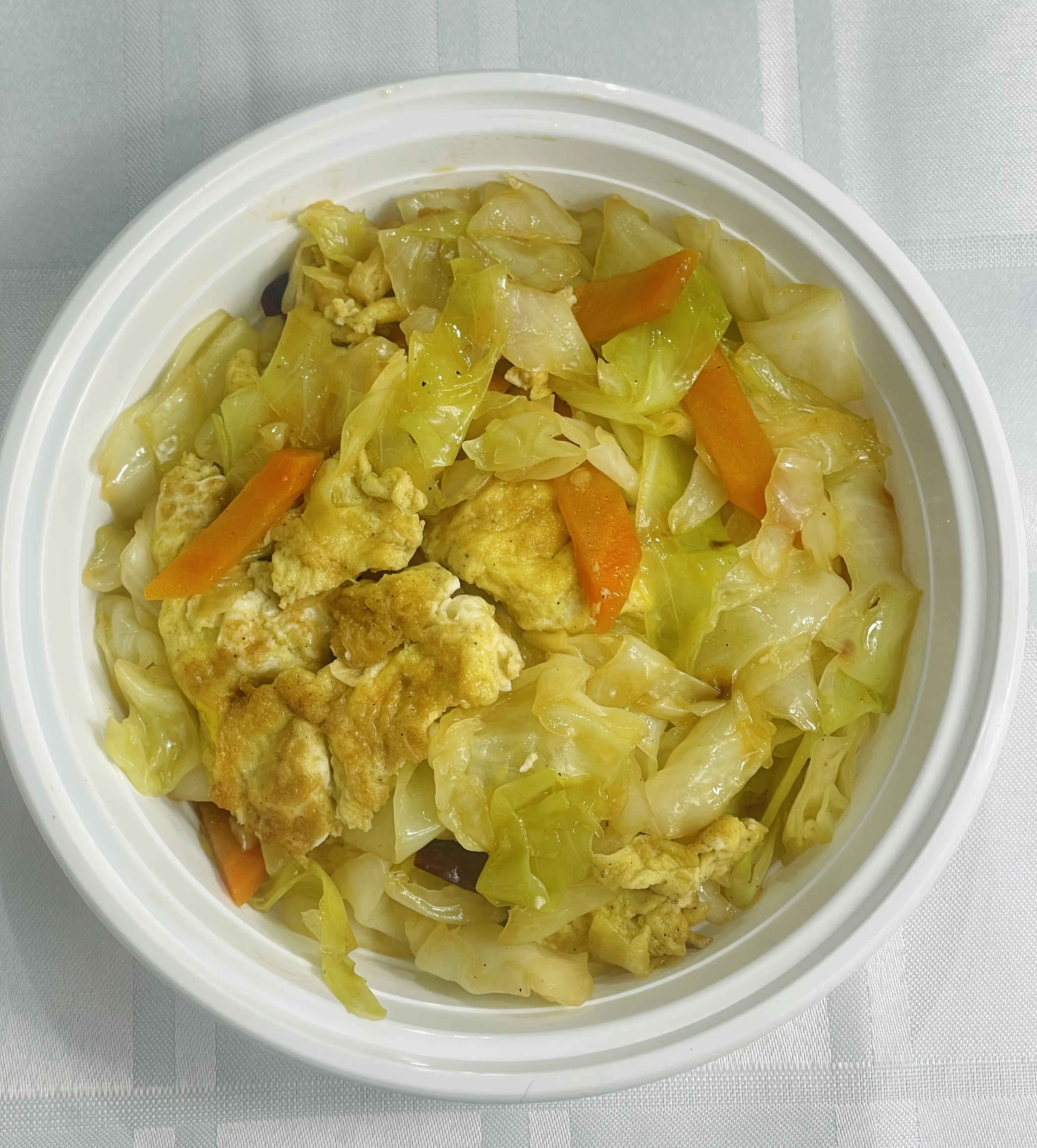 包菜炒鸡蛋